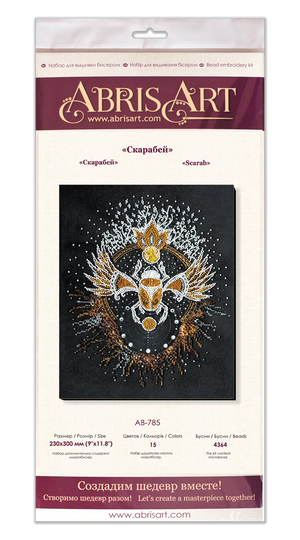 Bead Embroidery Kit Main Bead Embroidery Kit Scarab beetle