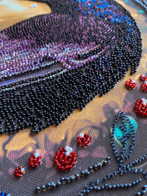 Bead Embroidery Kit Main Bead Embroidery Kit Black raven