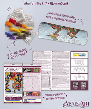Bead Embroidery Kit Main Bead Embroidery Kit Under the viburnum