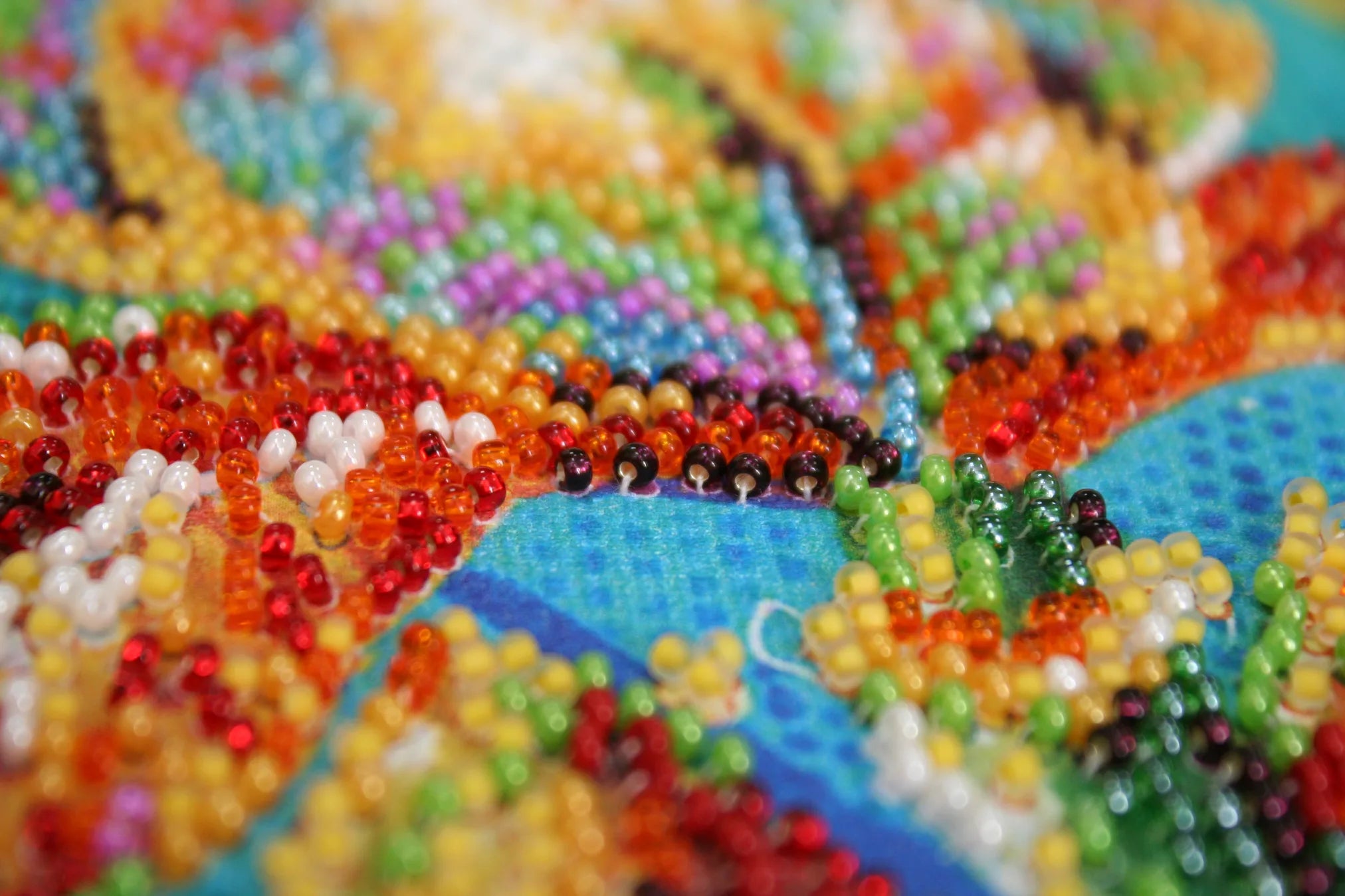 Bead Embroidery Kit Mini Bead embroidery kit Multicolored iris