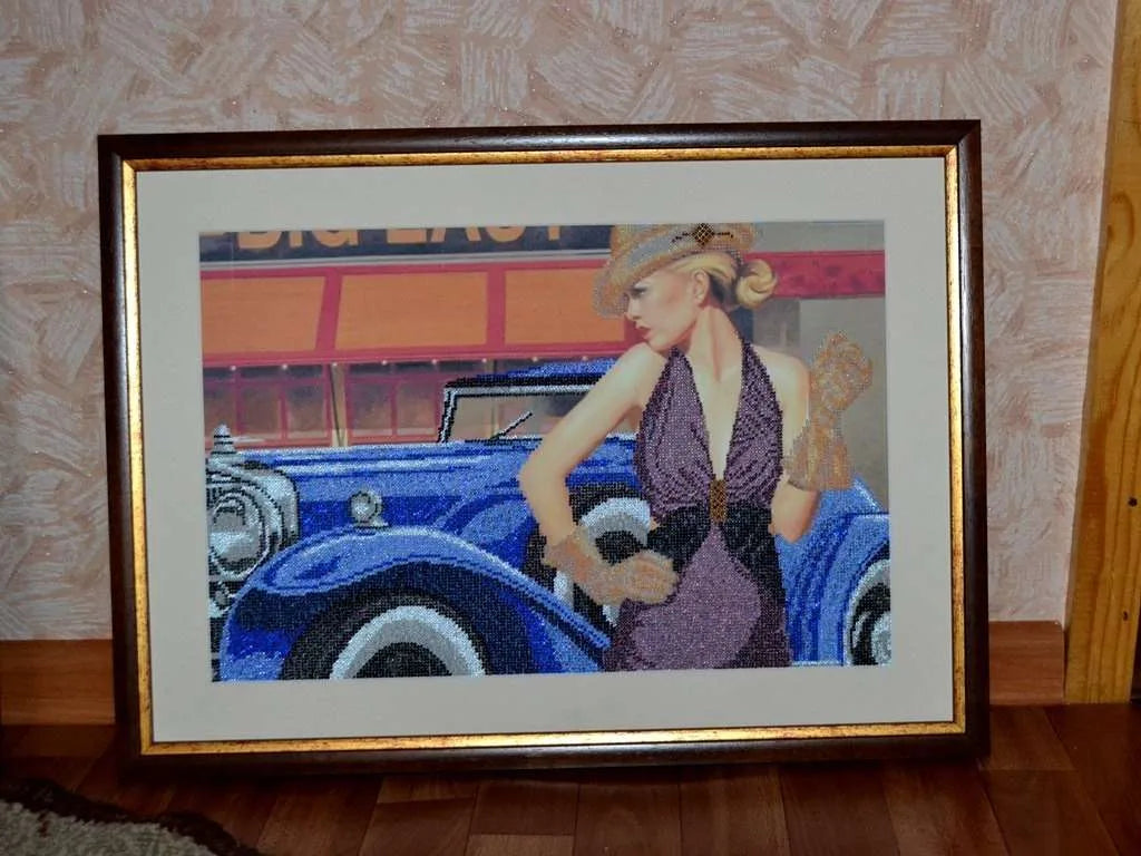 Bead Embroidery Kit Retro travel – 1