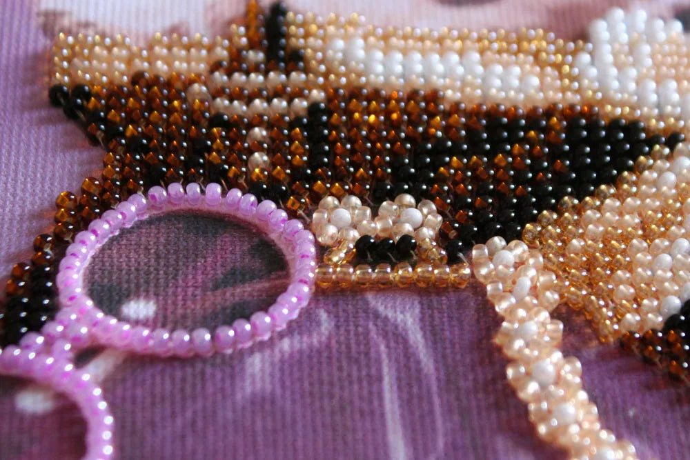 Bead Embroidery Kit Mini Bead embroidery kit Little friend