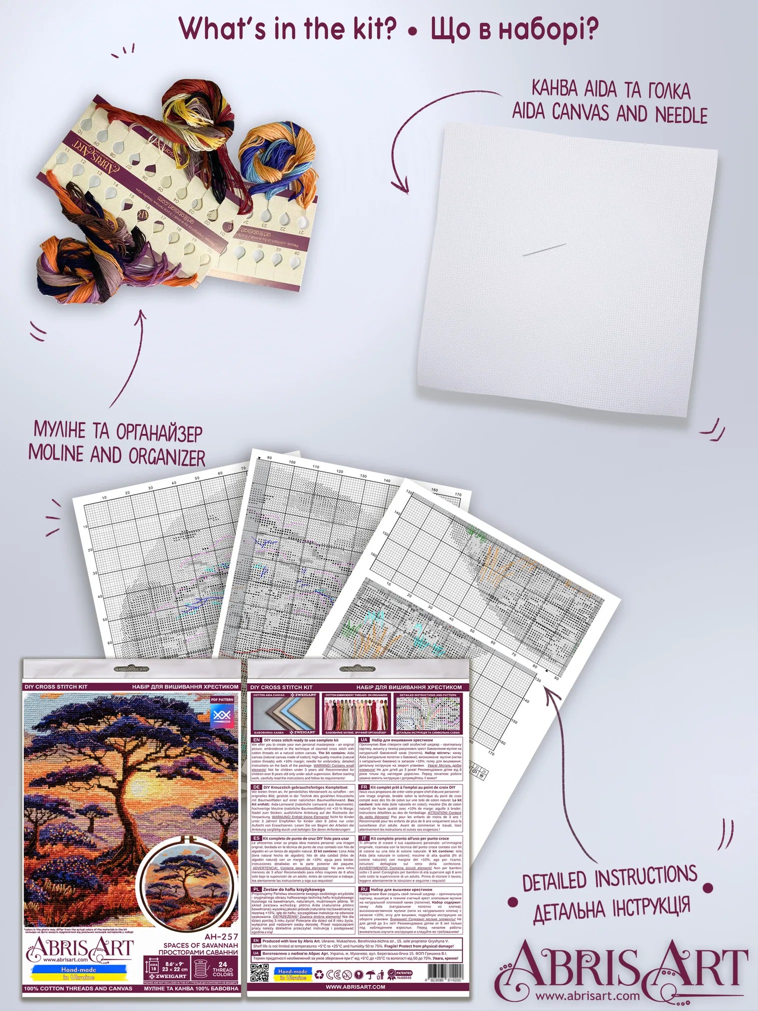 Cross Stitch Kit Cross-stitch kits Spaces of Savannah