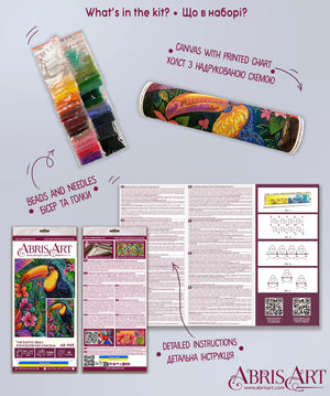 Bead Embroidery Kit Main Bead Embroidery Kit The Exotic Beau