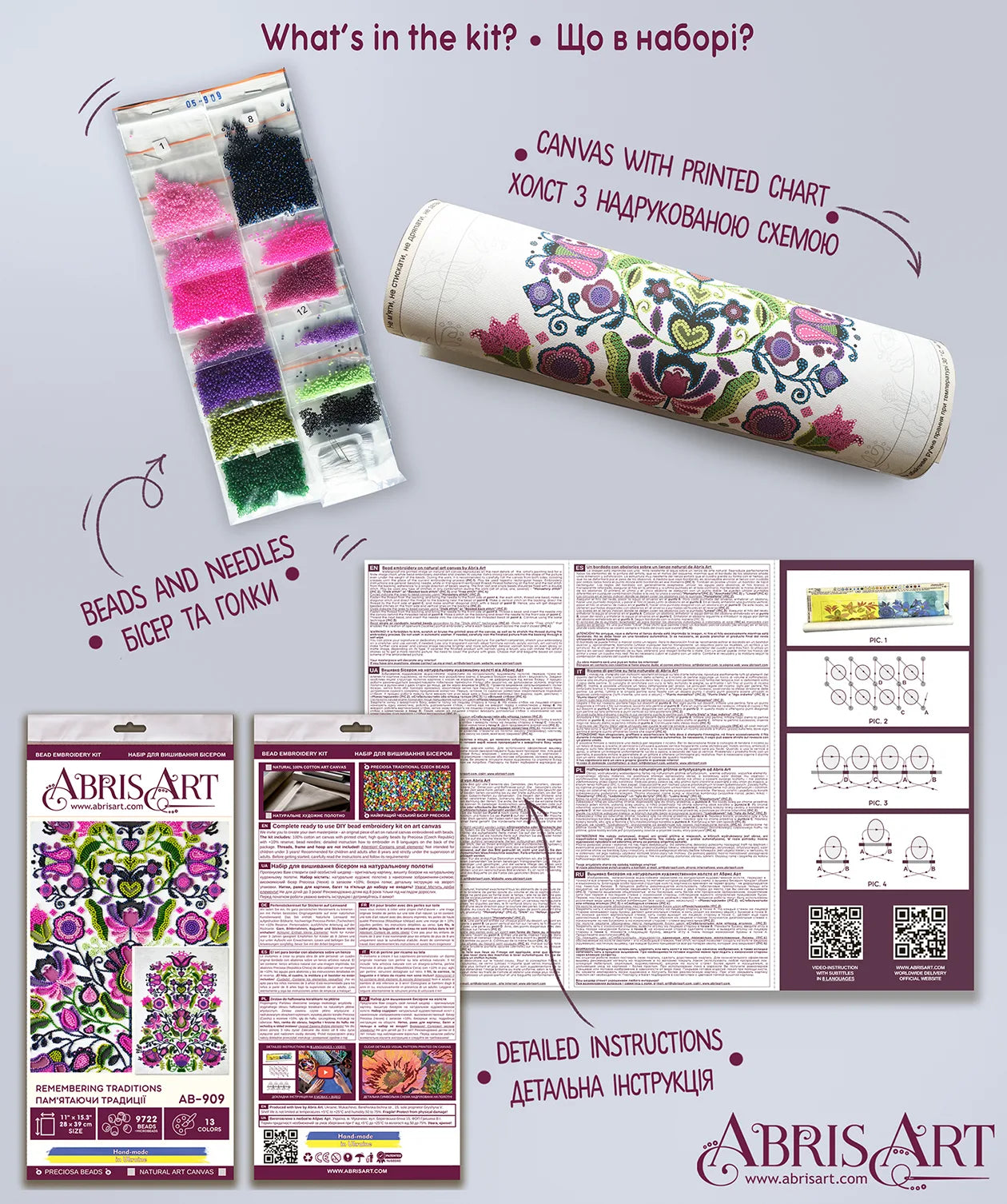 Bead Embroidery Kit Main Bead Embroidery Kit Remembering traditions