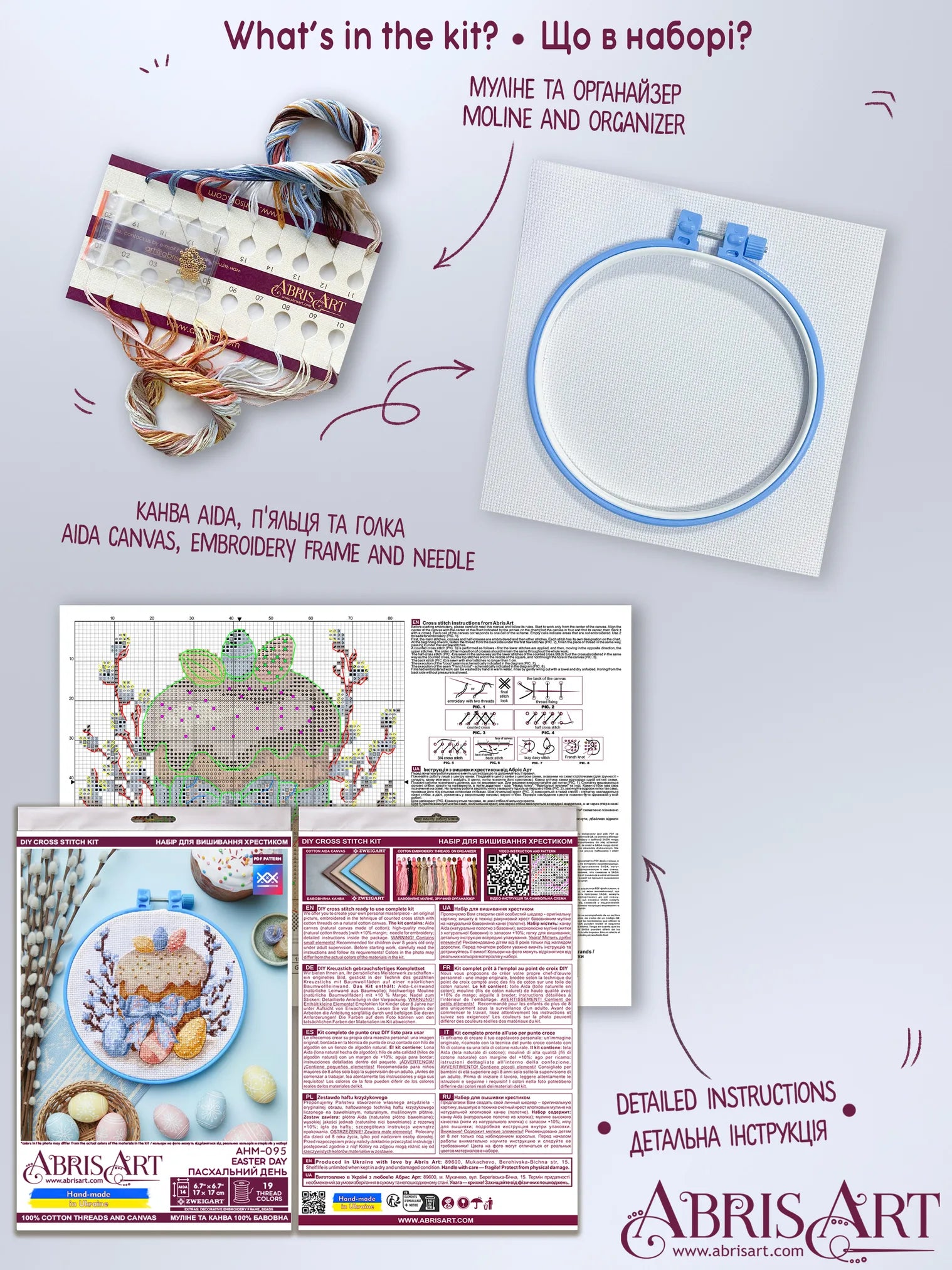 Cross Stitch Kit Cross-stitch kits Easter day (Easter Scenes)