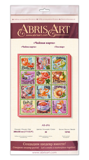 Bead Embroidery Kit Main Bead Embroidery Kit Tea map