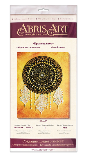 Bead Embroidery Kit Main Bead Embroidery Kit Lace dreams