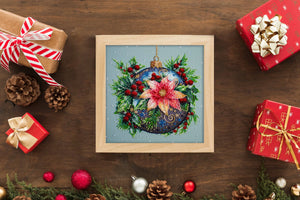 Bead Embroidery Kit Mid-sized bead embroidery kit Christmas glow