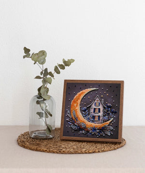 Bead Embroidery Kit Mini Bead embroidery kit The magic of the night sky