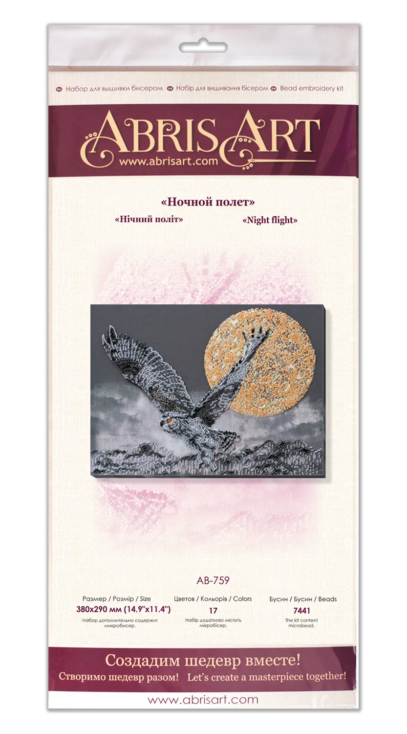 Bead Embroidery Kit Main Bead Embroidery Kit Night flight