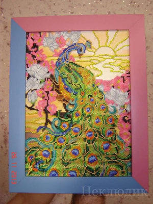 Bead Embroidery Kit Main Bead Embroidery Kit Peacock