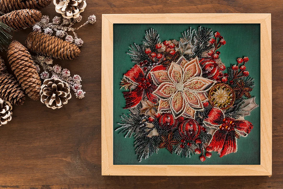 Bead Embroidery Kit Main Bead Embroidery Kit The taste of Christmas