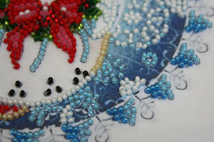 Bead Embroidery Kit Mini Bead embroidery kit Christmas angel