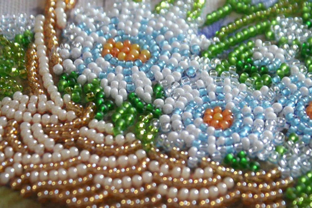 Bead Embroidery Kit Mini Bead embroidery kit Summer bouquet