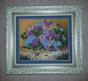 Bead Embroidery Kit Main Bead Embroidery Kit Lilacs