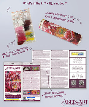 Bead Embroidery Kit Main Bead Embroidery Kit Dew's Kiss