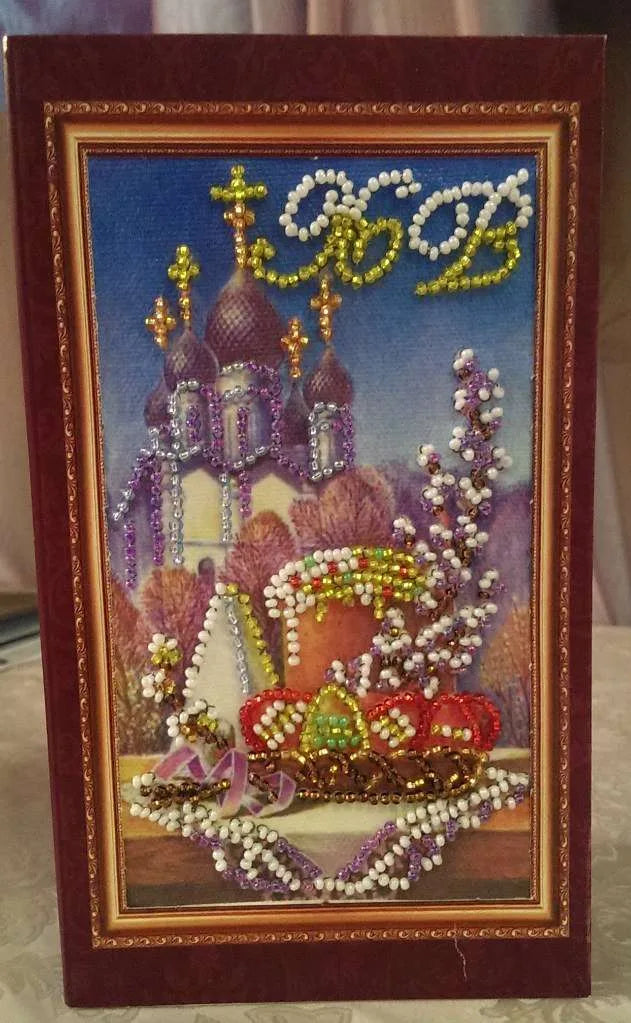 Postcards Bead Embroidery Kit Postcard Bead embroidery kit Easter – 8