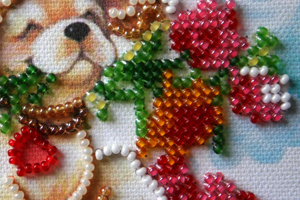 Bead Embroidery Kit Mini Bead embroidery kit In to the happiness