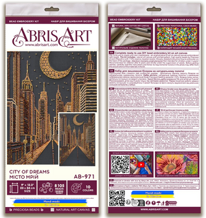 Bead Embroidery Kit Main Bead Embroidery Kit City of dreams