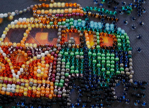 Bead Embroidery Kit Mid-sized bead embroidery kit Camping under the stars