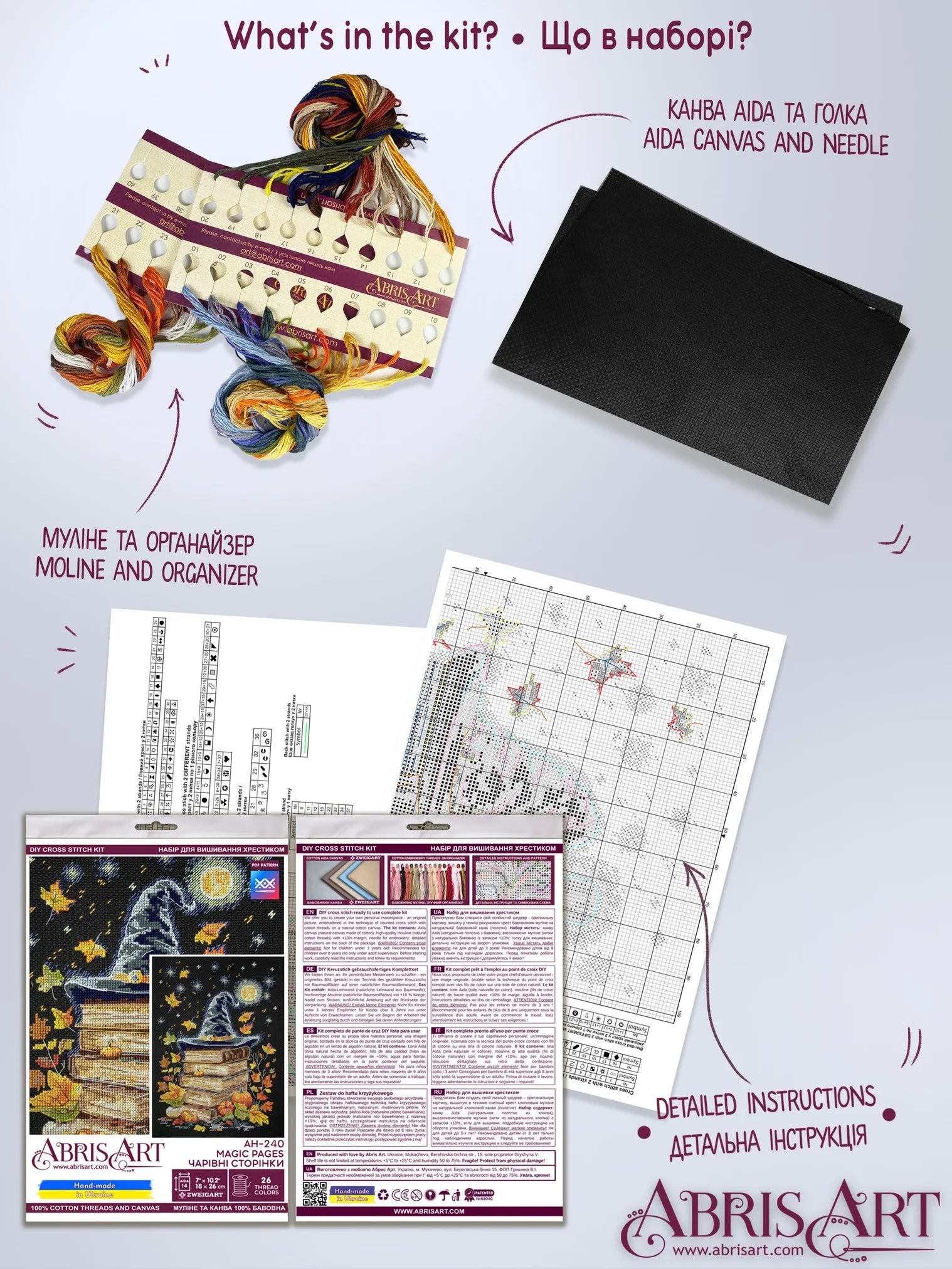 Cross Stitch Kit Cross-stitch kits Magic pages