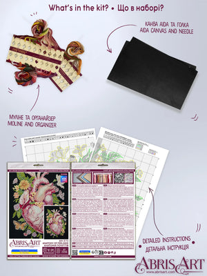 Cross Stitch Kit Cross-stitch kits Anatomy of feelings