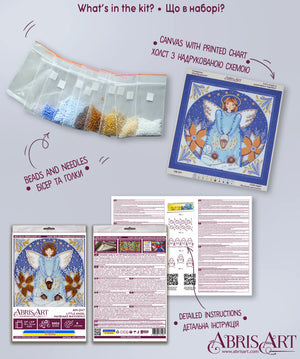 Bead Embroidery Kit Mini Bead embroidery kit Little angel