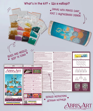 Bead Embroidery Kit Main Bead Embroidery Kit Azure Grace