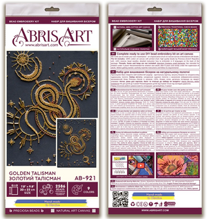 Bead Embroidery Kit Main Bead Embroidery Kit Golden talisman