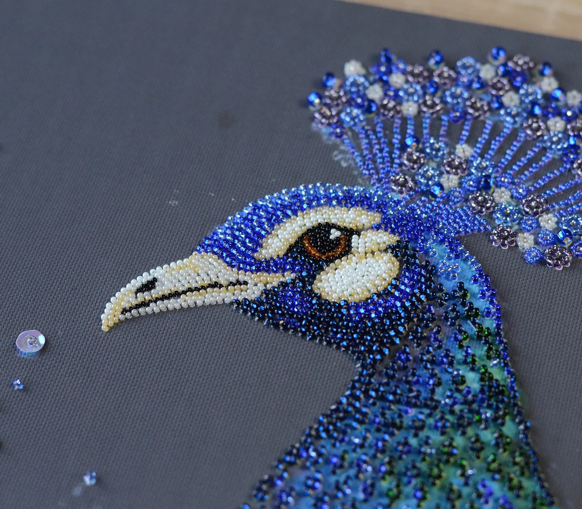 Bead Embroidery Kit Main Bead Embroidery Kit Magical wonder bird