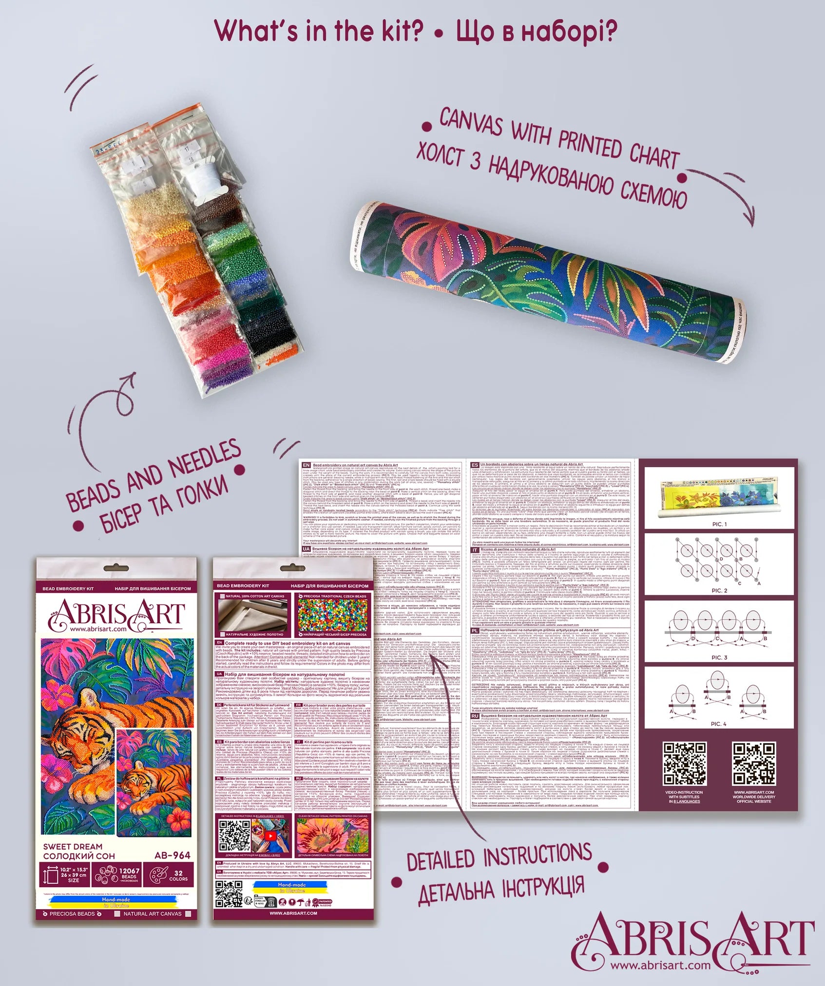 Bead Embroidery Kit Main Bead Embroidery Kit Sweet dream
