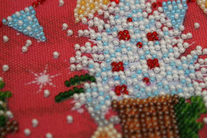 Bead Embroidery Kit Mini Bead embroidery kit Holiday time