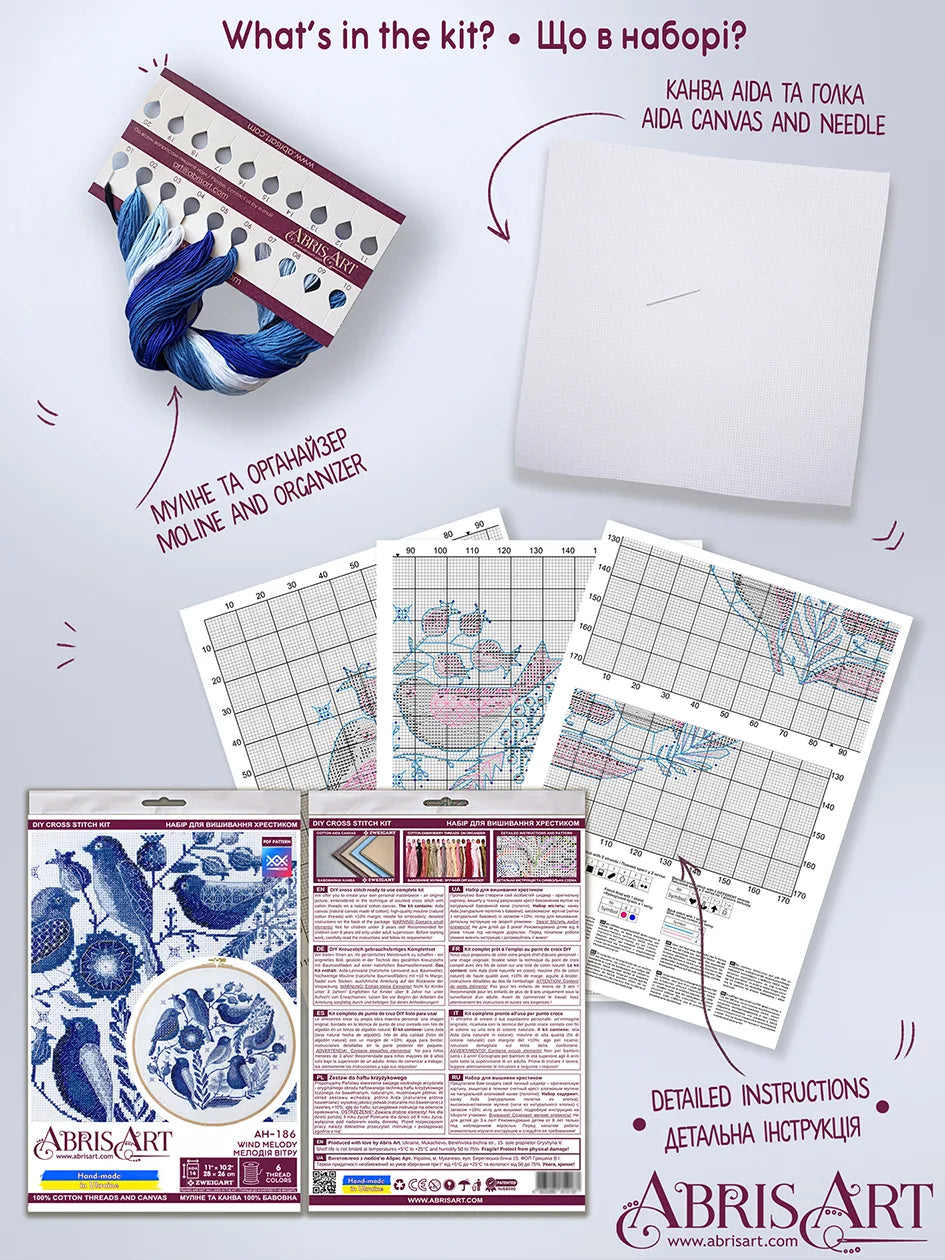 Cross Stitch Kit Cross-stitch kits Wind melody