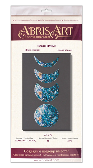Bead Embroidery Kit Main Bead Embroidery Kit Moon phases