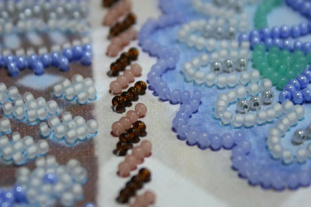 Bead Embroidery Kit Mid-sized bead embroidery kit At the bottom of the sea