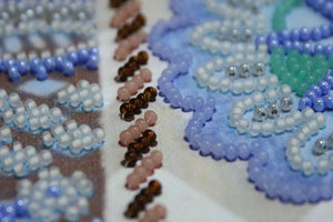 Bead Embroidery Kit Mid-sized bead embroidery kit At the bottom of the sea