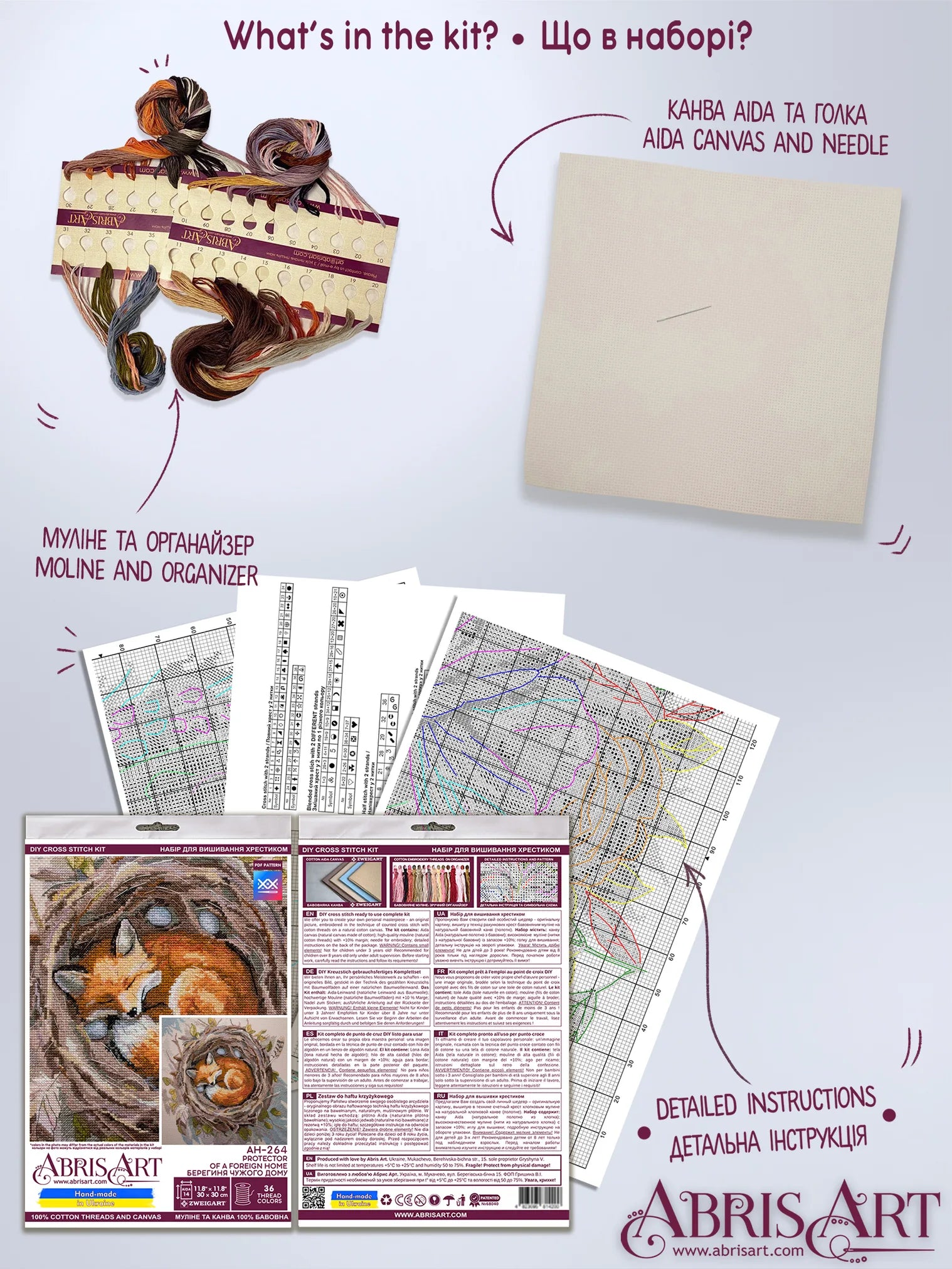 Cross Stitch Kit Cross-stitch kits Protector of a foreign home