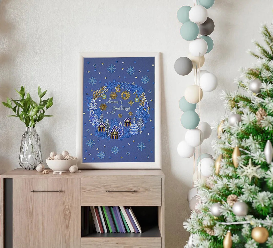 Bead Embroidery Kit Main Bead Embroidery Kit Christmas motif