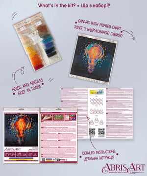 Bead Embroidery Kit Mini Bead embroidery kit Bring the light