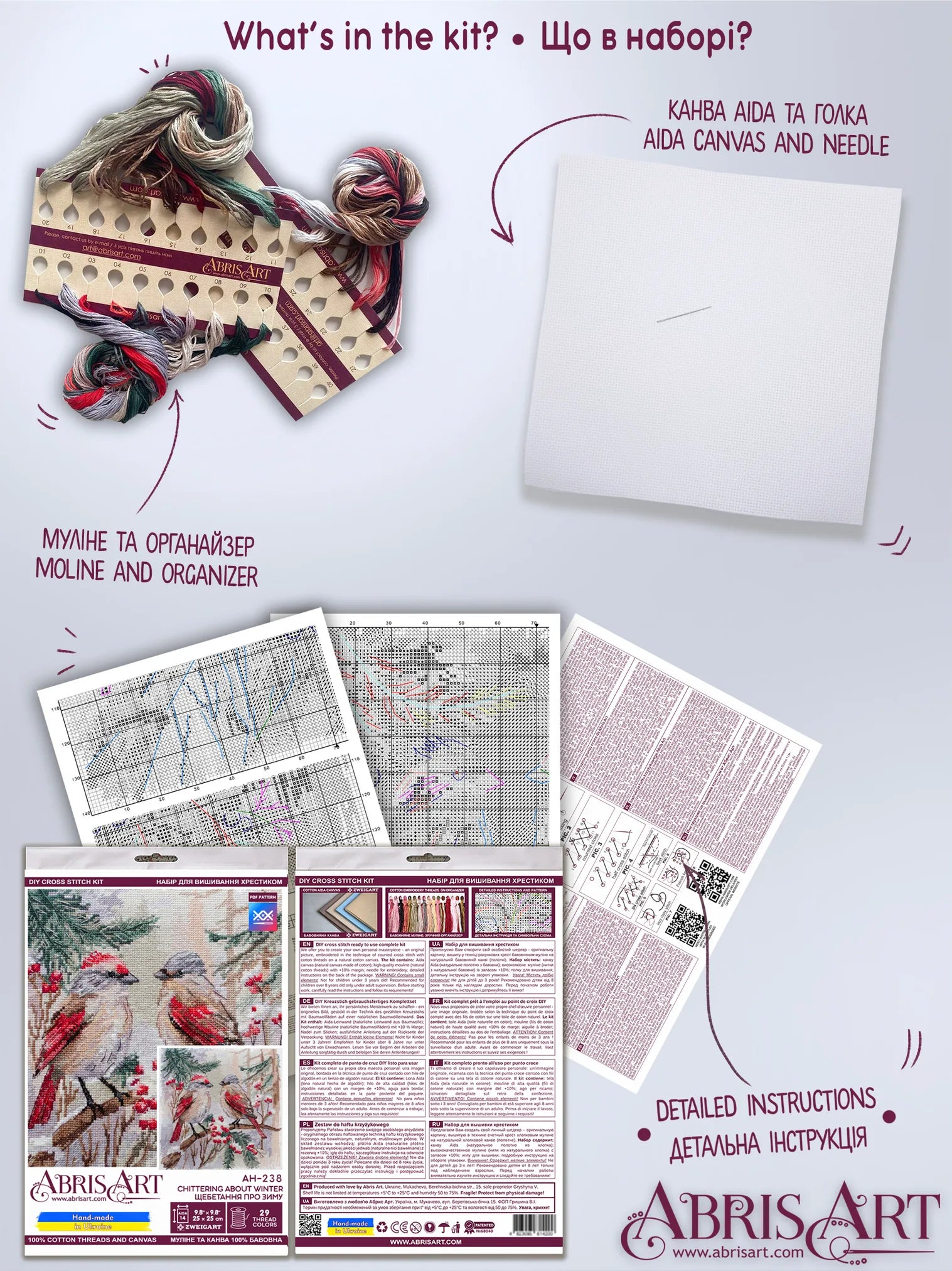 Cross Stitch Kit Cross-stitch kits Chittering about winter