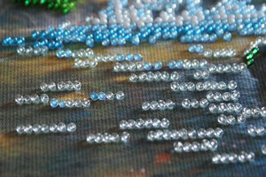 Bead Embroidery Kit Mini Bead embroidery kit At the waterfall