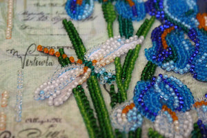 Bead Embroidery Kit Mini Bead embroidery kit Ultramarine