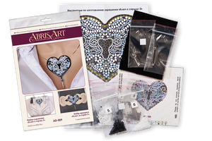 Brooch Embroidery Kit Decoration The key to the heart-2