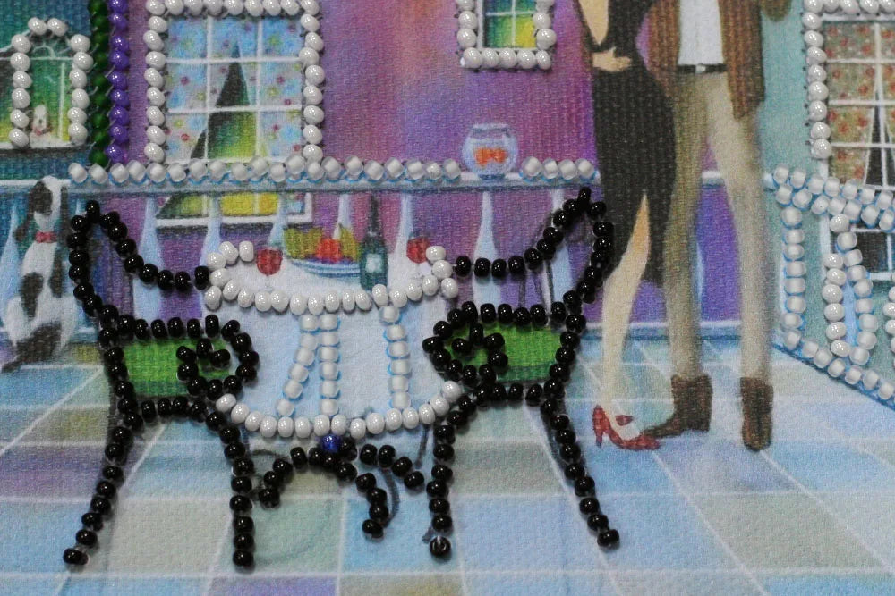 Bead Embroidery Kit Mini Bead embroidery kit Table for two
