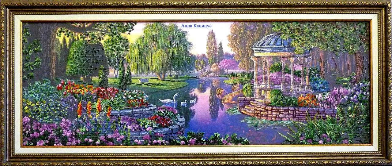 Bead Embroidery Kit Main Bead Embroidery Kit By the pond