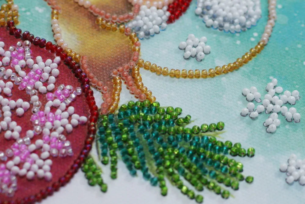 Bead Embroidery Kit Mini Bead embroidery kit Decorating christmas tree