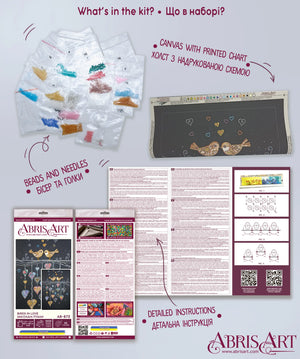Bead Embroidery Kit Main Bead Embroidery Kit Birds in love