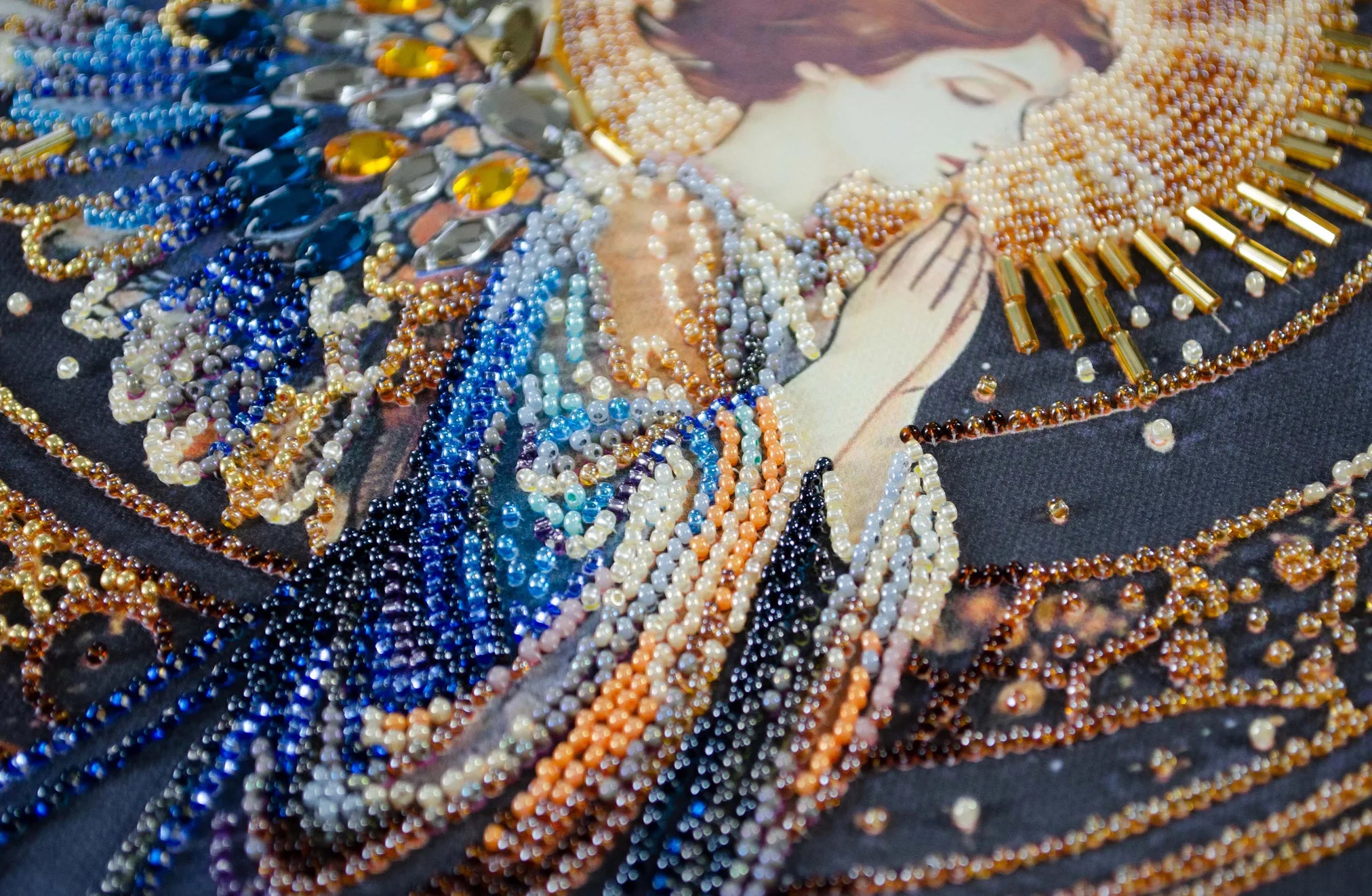 Bead Embroidery Kit Main Bead Embroidery Kit Guardian of the sky