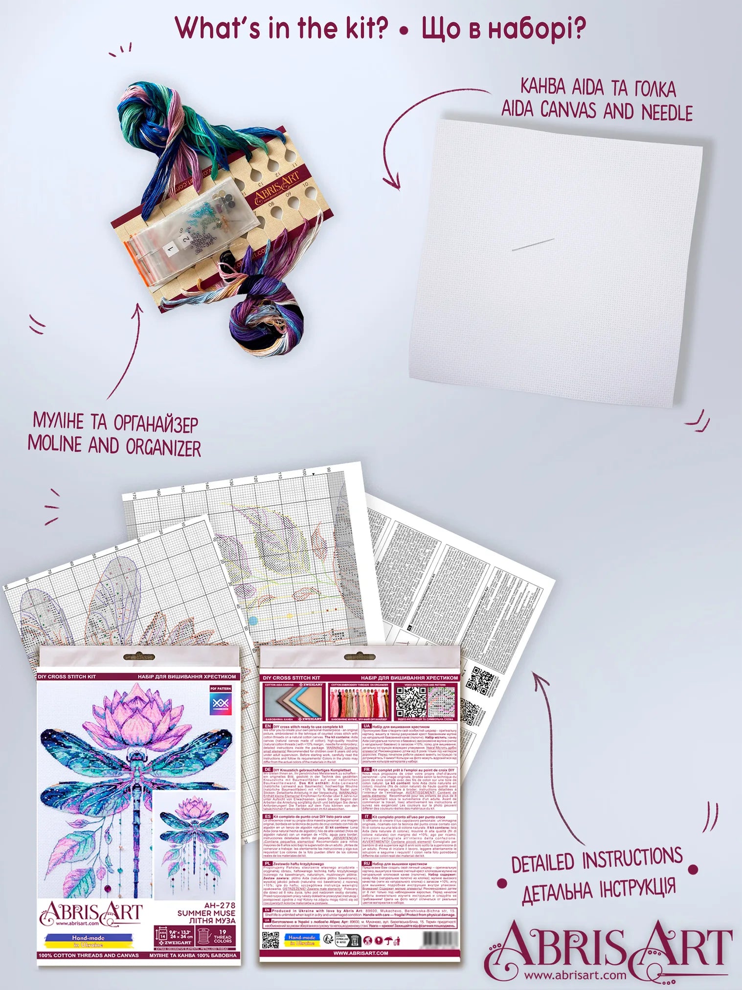 Cross Stitch Kit Cross-stitch kits Summer muse